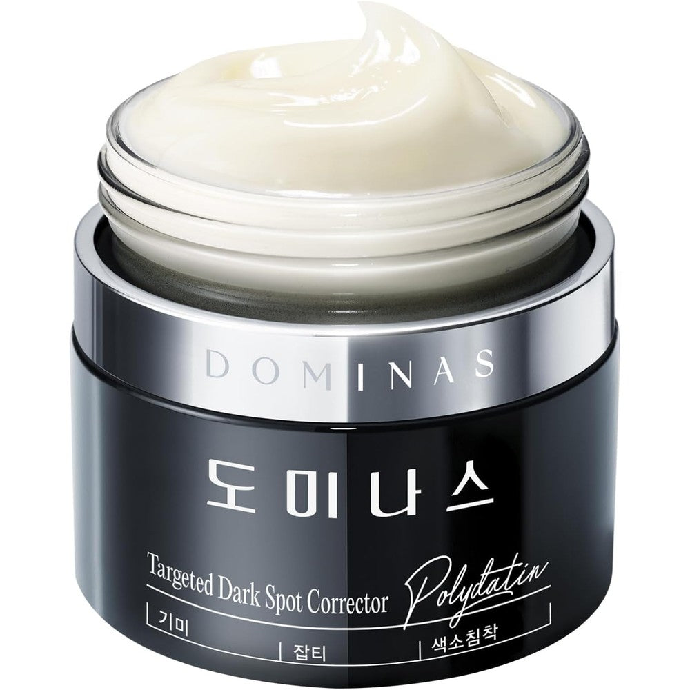 DOMINAS Dark Spot Corrector Cream front view of the authentic Korean skincare packaging for hyperpigmentation treatment.