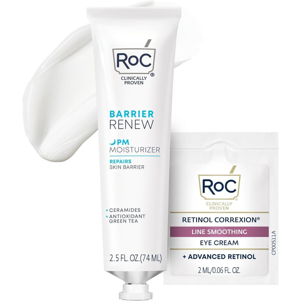 RoC Barrier Renew Night Moisturizer ceramide night cream front view