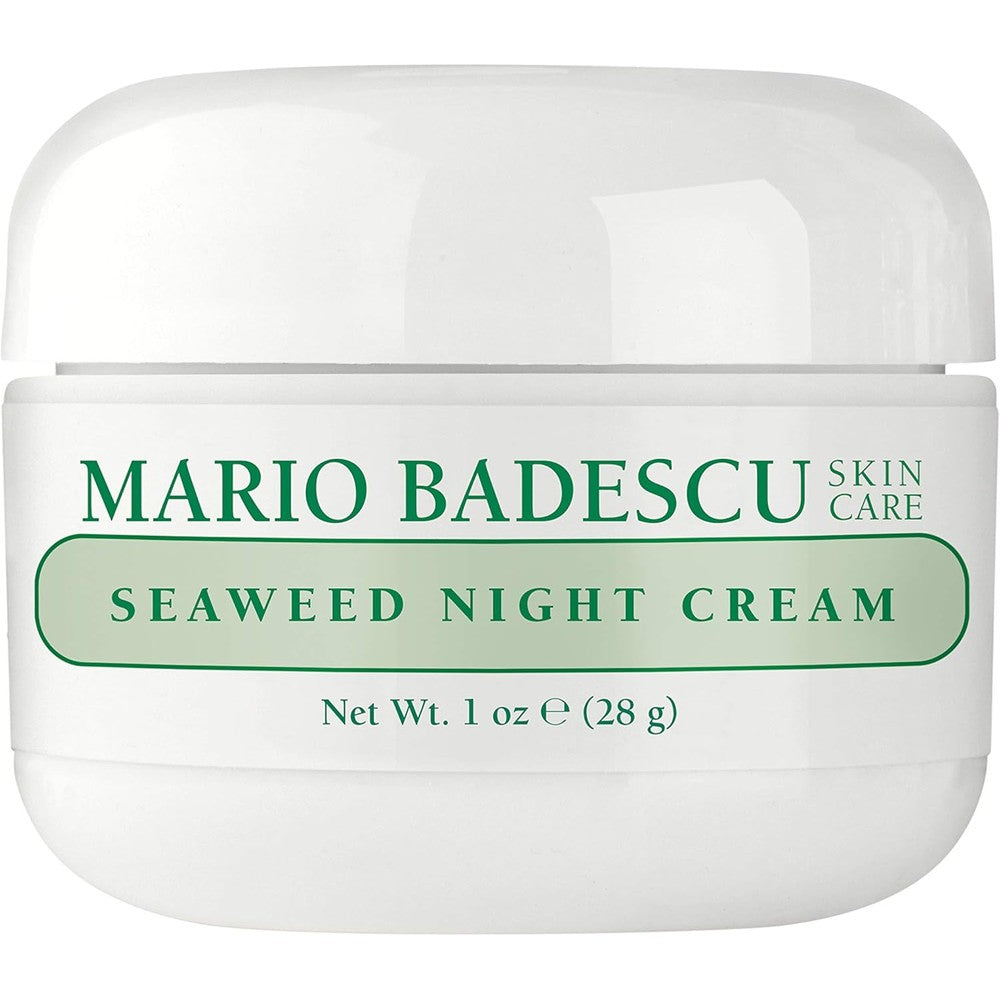 Mario Badescu Seaweed Night Cream front view of the authentic skincare jar.