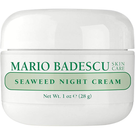 Mario Badescu Seaweed Night Cream front view of the authentic skincare jar.