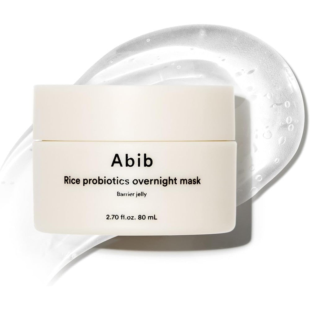 Abib Rice Probiotics Overnight Mask Barrier Jelly jar front view