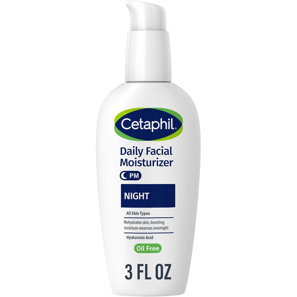 Cetaphil Daily Facial Moisturizer Night three ounce bottle front view
