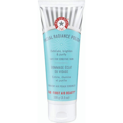 First Aid Beauty Facial Radiance Polish front view bottle daily exfoliating scrub