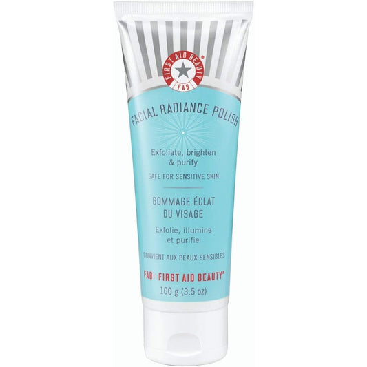 First Aid Beauty Facial Radiance Polish front view bottle daily exfoliating scrub