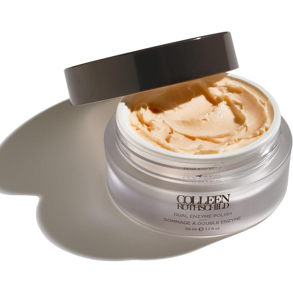 Colleen Rothschild Dual Enzyme Polish front view of the luxury skincare jar for glowing skin.