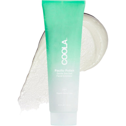 Coola Organic Pacific Polish Face Exfoliator Dermatologist Tested Skin Barrier Protection With Coconut Oil And Sea Salt 3.4 Fluid Ounce - Image 1