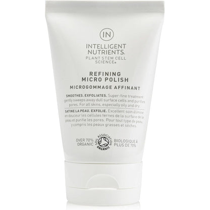 Intelligent Nutrients Refining Micro Polish 100 Milliliter bottle front view authentic exfoliating face scrub