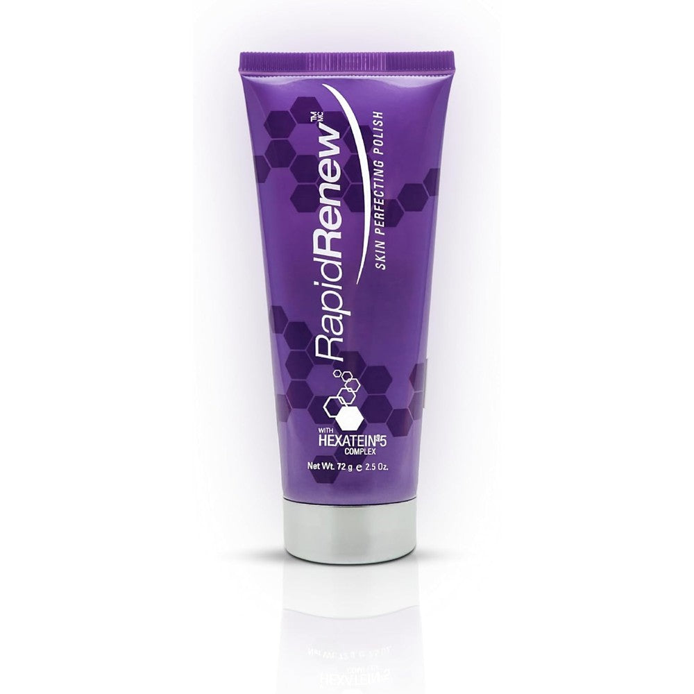 RapidLash RapidRenew Skin Perfecting Polish front view of purple exfoliating tube.