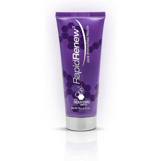 RapidLash RapidRenew Skin Perfecting Polish front view of purple exfoliating tube.