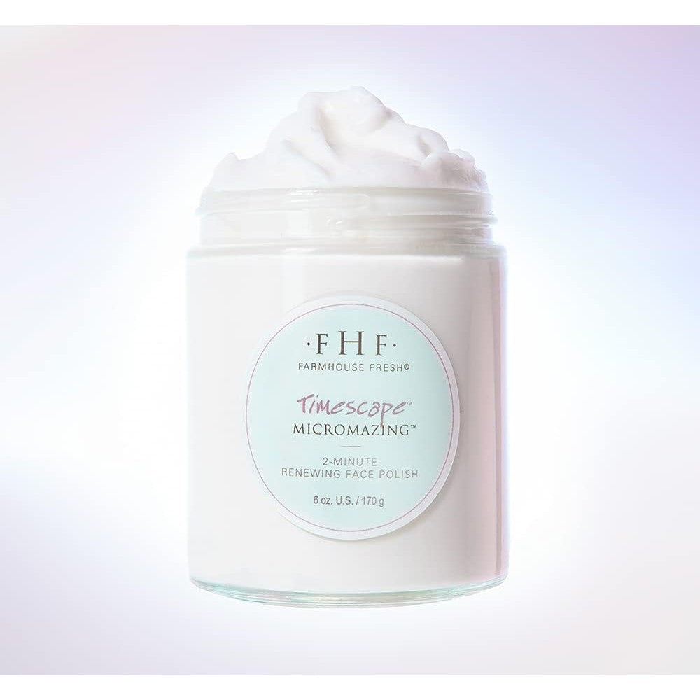 FarmHouse Fresh Timescape Micromazing facial polish front view 6 ounce jar