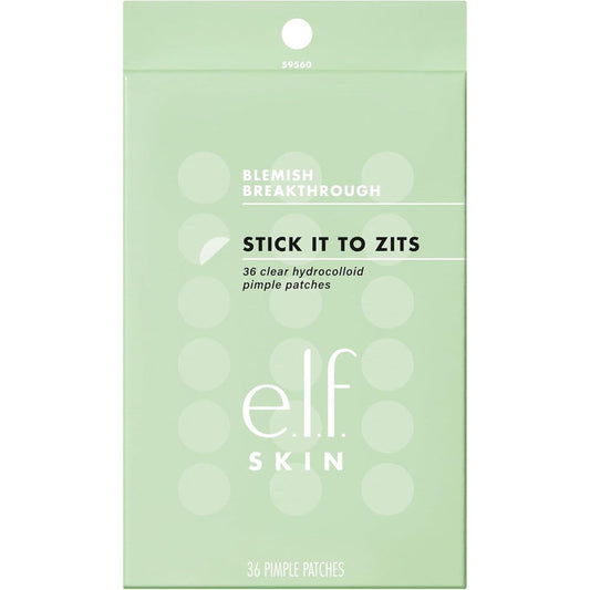 e.l.f. SKIN Blemish Breakthrough Stick It To Zits Pimple Patches in 36 count for spot treatment