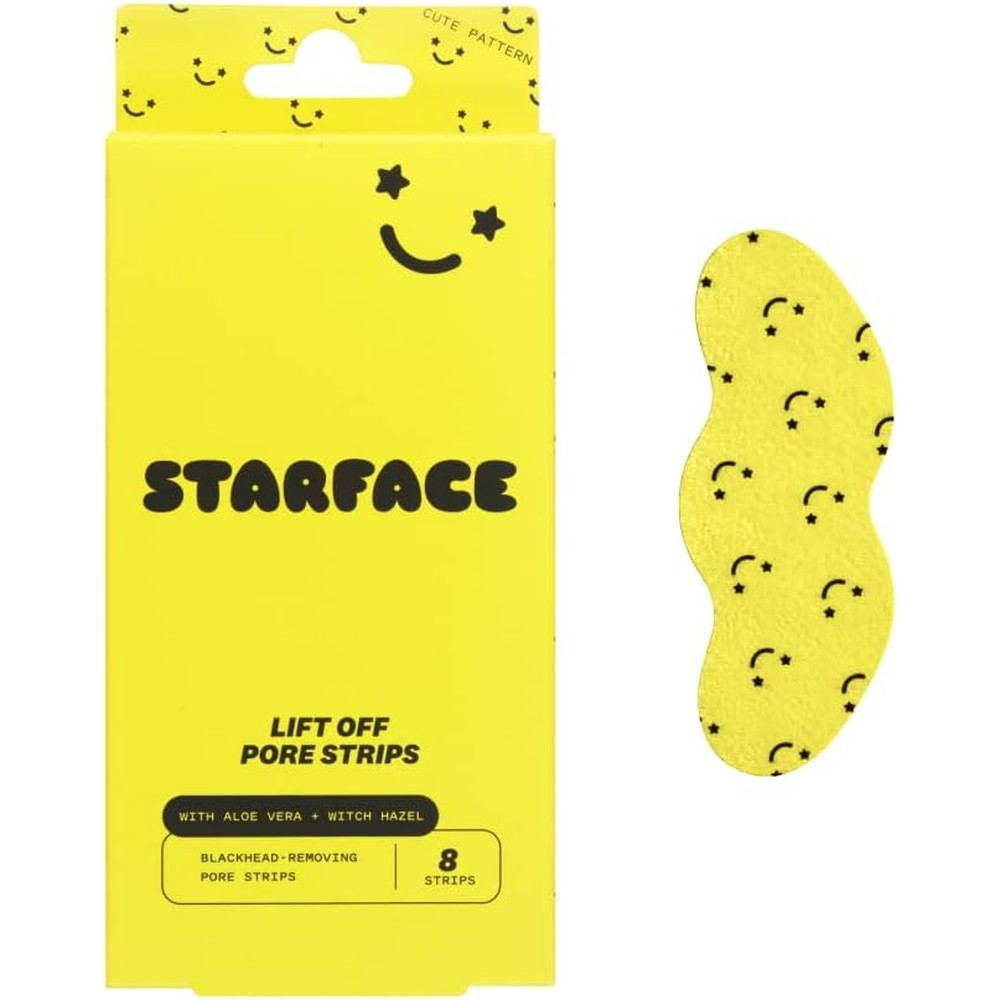 Starface World Lift Off Pore Strips front view package of blackhead remover nose patches