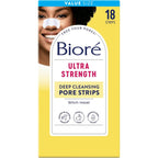 Bioré Witch Hazel Ultra Strength Blackhead Remover Pore Strips front view packaging
