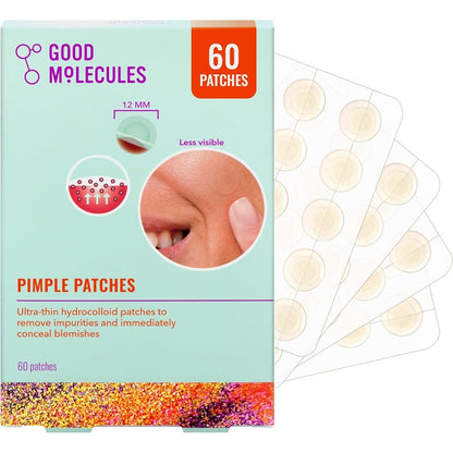 Good Molecules Pimple Patches 60 pack sheet for acne spot treatment