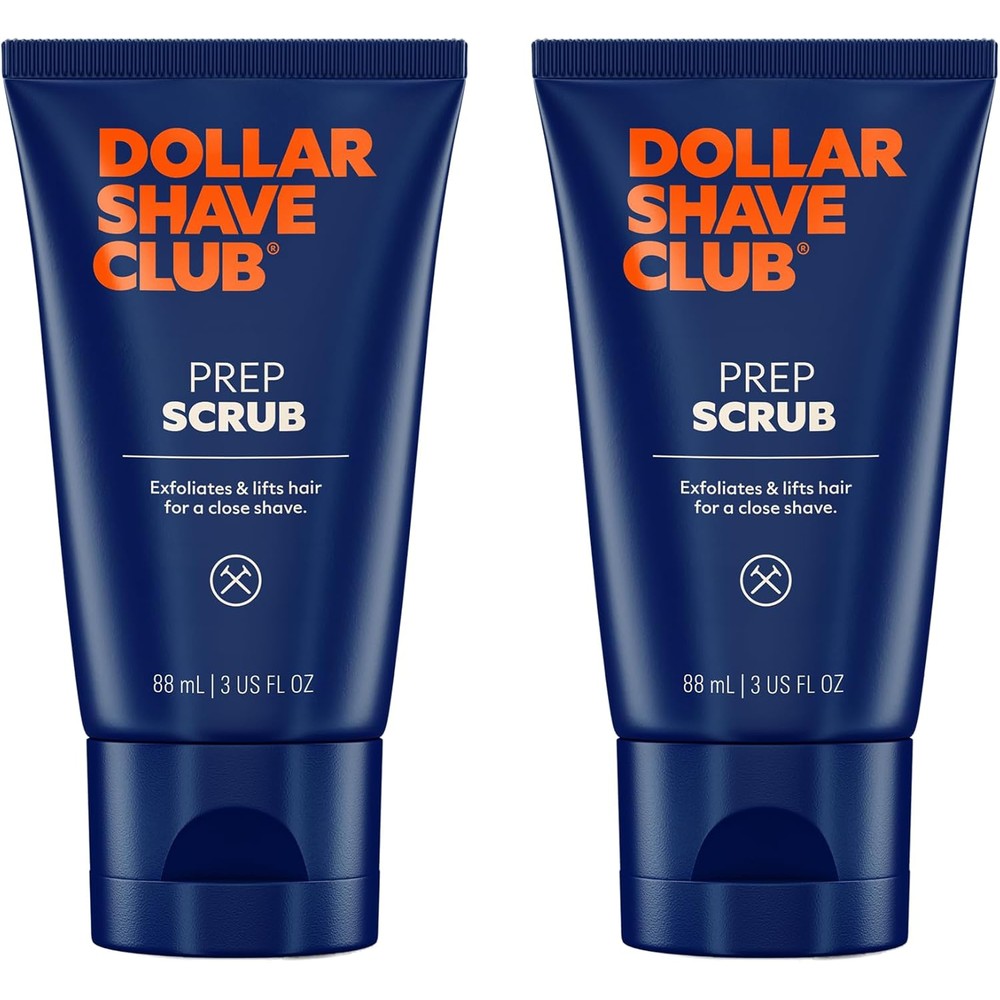 Dollar Shave Club Prep Scrub front view packaging of pre shave exfoliant