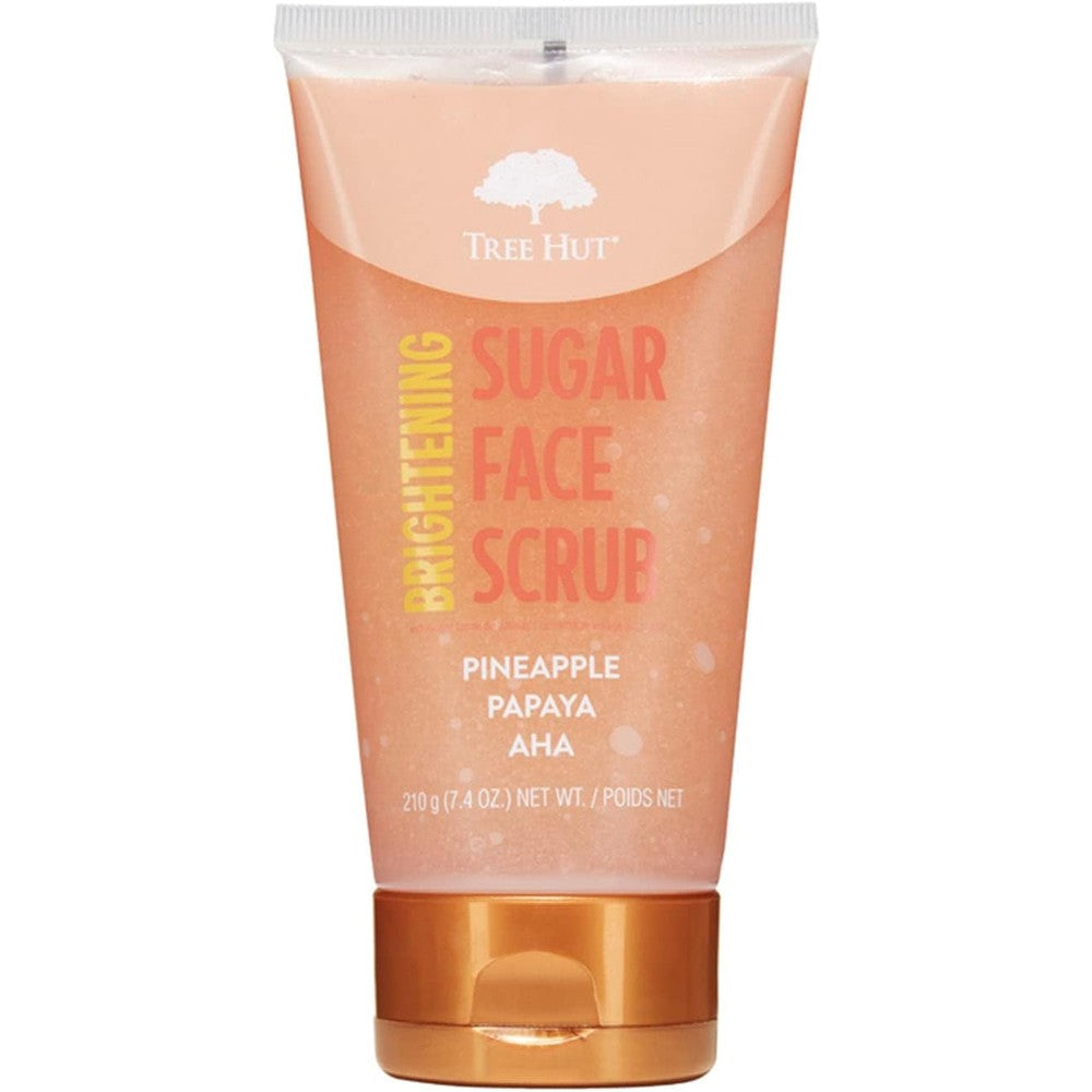 Tree Hut Pineapple and Papaya Brightening Face Scrub front view packaging