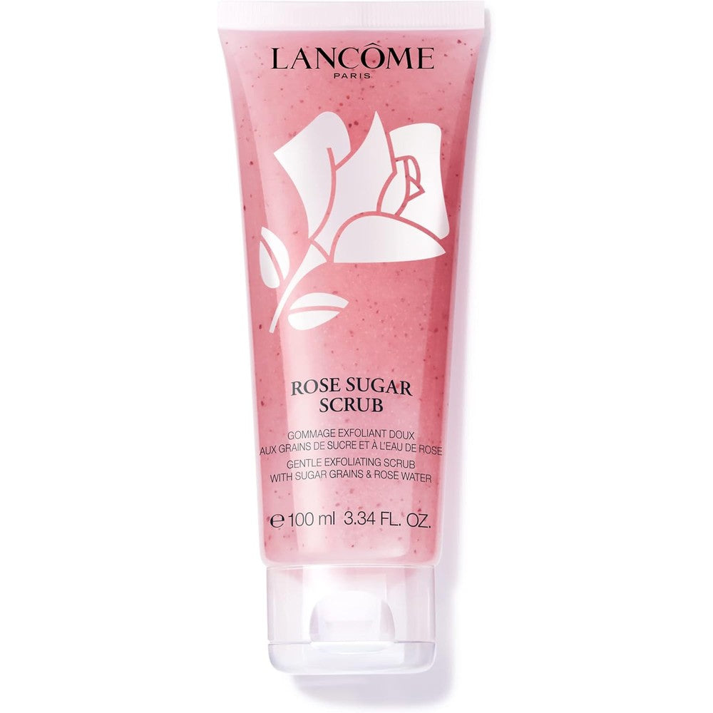 Lancôme Rose Sugar Face Scrub 3.34 Fluid Ounce tube front view