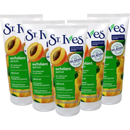 St. Ives Fresh Skin Apricot Face Scrub front view packaging deep exfoliator skincare
