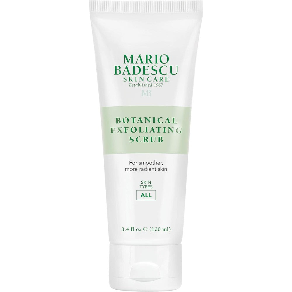 Mario Badescu Botanical Exfoliating Scrub front view of the 3.4 Fluid Ounce tube packaging