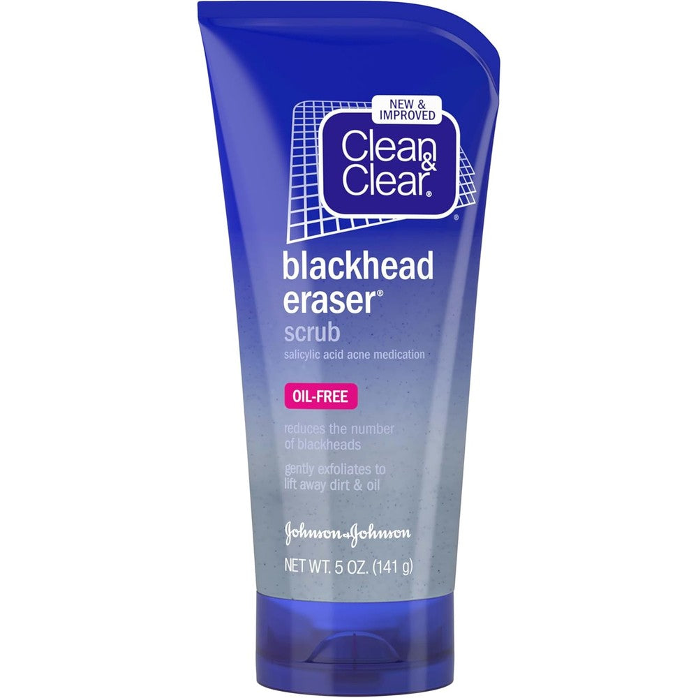 Clean And Clear Blackhead Eraser Facial Scrub front view packaging