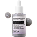 NIDA Black Rice Blackhead Exfoliating Serum front view bottle packaging