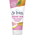 St. Ives radiant skin pink lemon and mandarin orange face scrub front view packaging