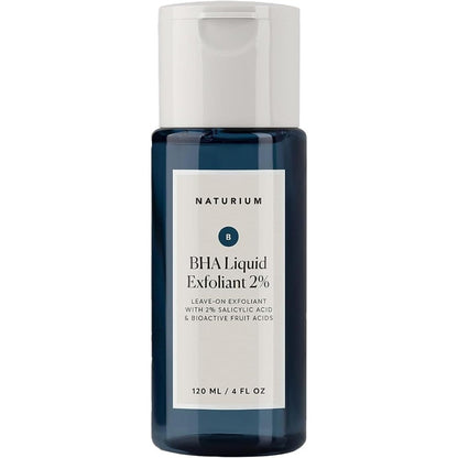 Naturium BHA Liquid Exfoliant two percent front view pore minimizing treatment bottle