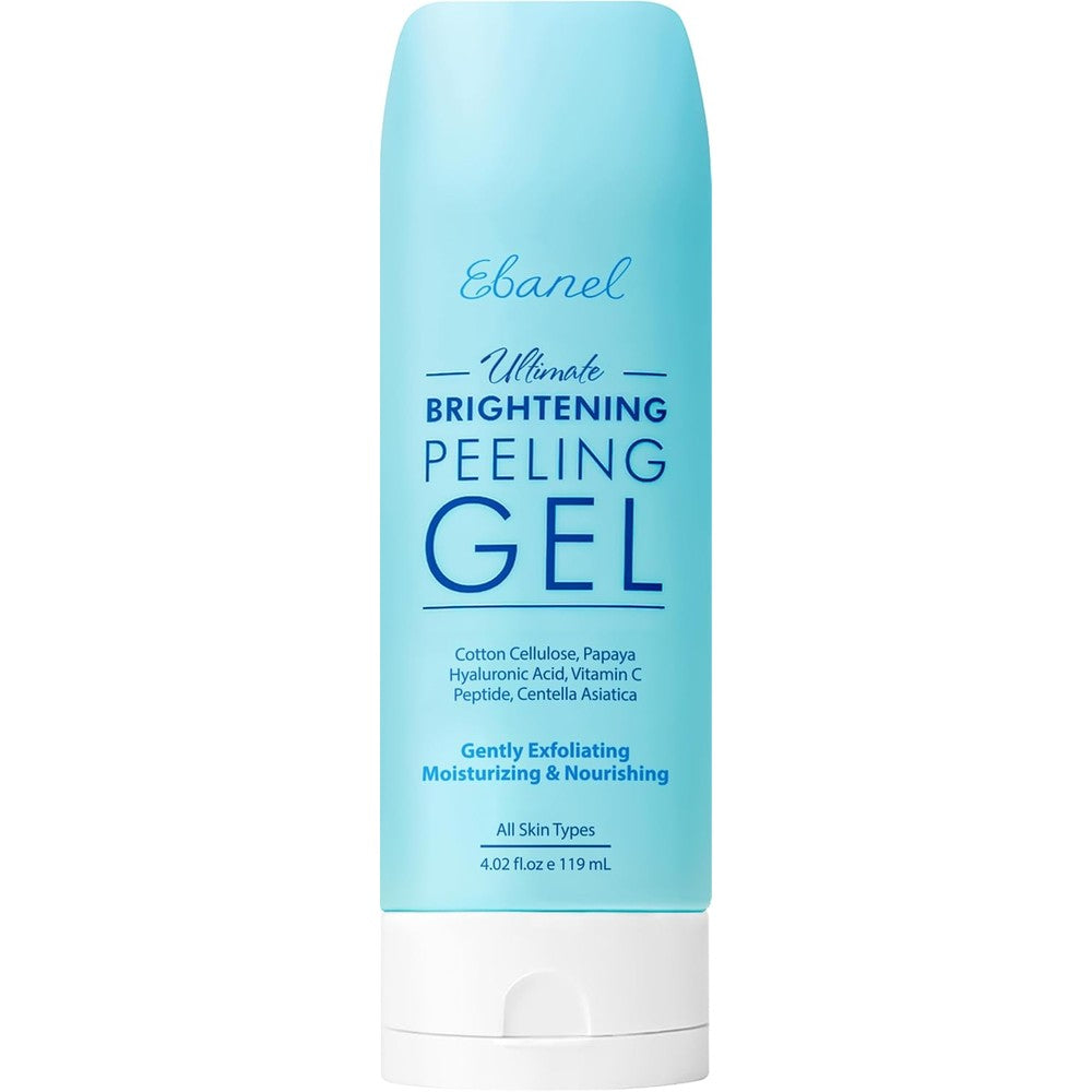 Ebanel Ultimate Brightening Peeling Gel bottle front view for gentle facial exfoliation