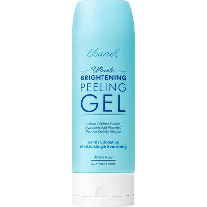 Ebanel Ultimate Brightening Peeling Gel bottle front view for gentle facial exfoliation