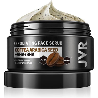 JVR Face Scrub for Men 4.23 Ounces front view container