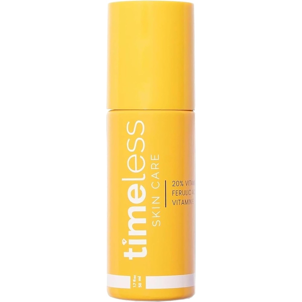 Timeless Skin Care Vitamin C Serum front view of the 1.7 ounce bottle for skin brightening