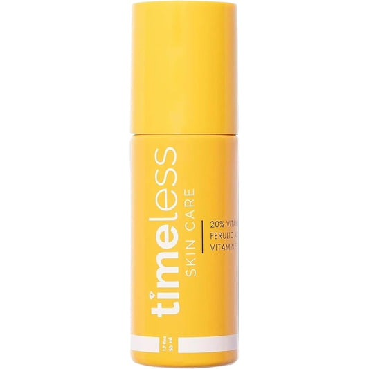 Timeless Skin Care Vitamin C Serum front view of the 1.7 ounce bottle for skin brightening