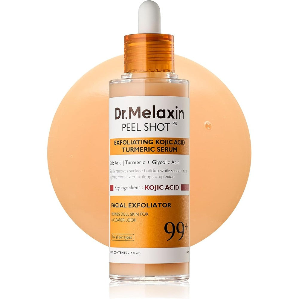 Dr.Melaxin Peel Shot Kojic Acid Turmeric Serum for dark spot removal and skin brightening