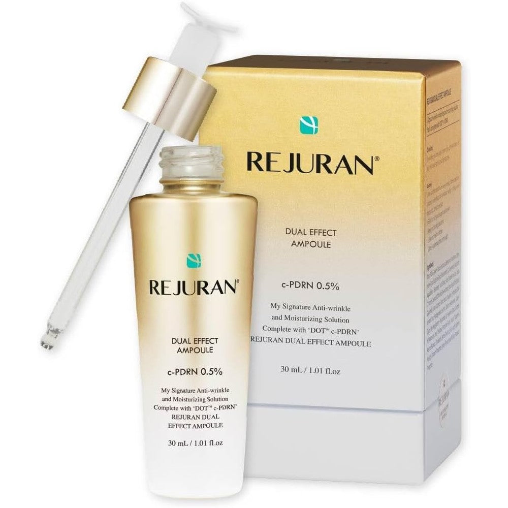 REJURAN Dual Effect Ampoule authentic gold packaging front view