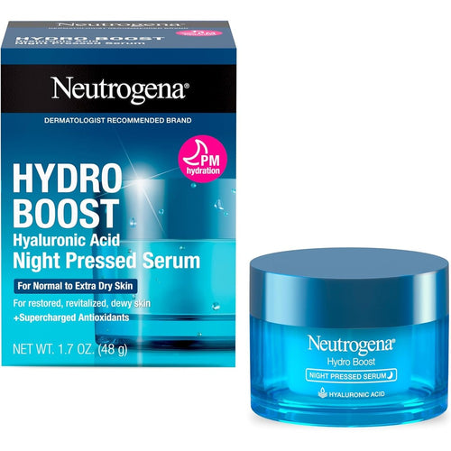 Neutrogena Hydro Boost night serum jar hydrating dry skin overnight