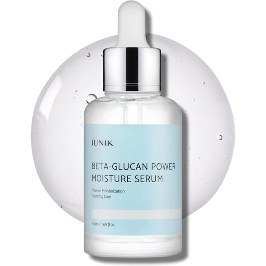 iUNIK Beta-Glucan Power Deep Moisture Vegan Serum front view bottle on a white background