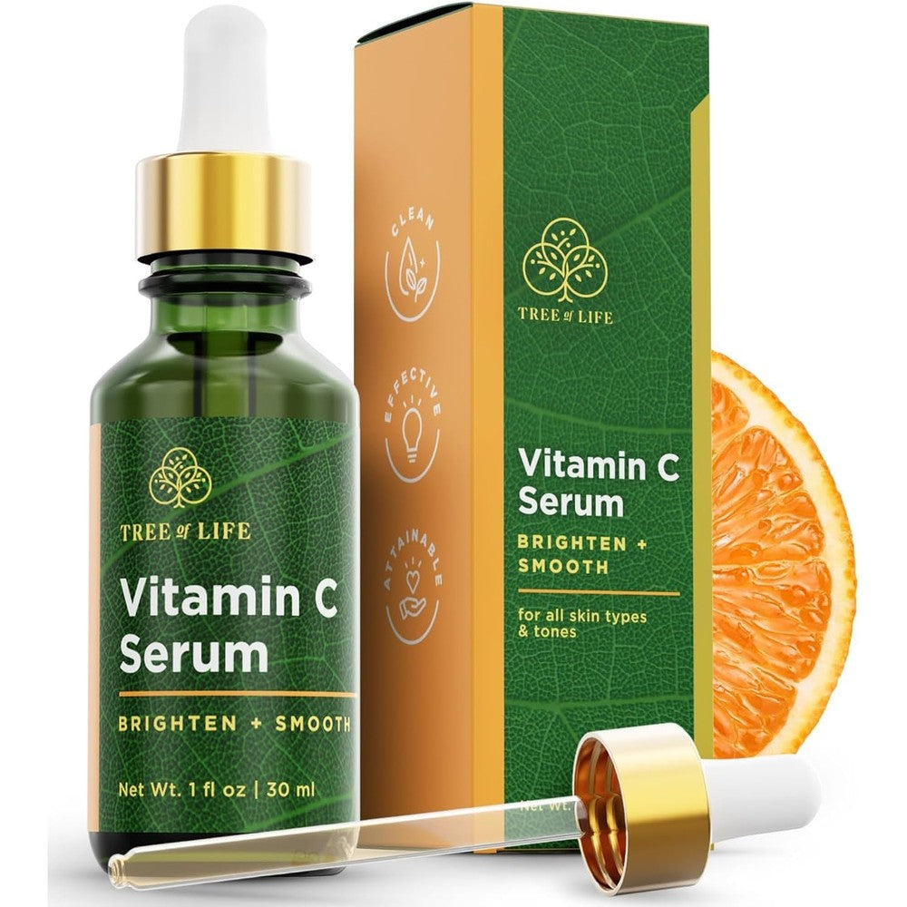 Tree of Life Vitamin C Brightening Face Serum front view bottle