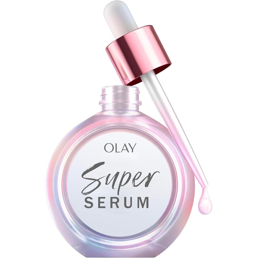 Olay Super Serum 1.0 oz bottle with Niacinamide and Vitamin C for brightening