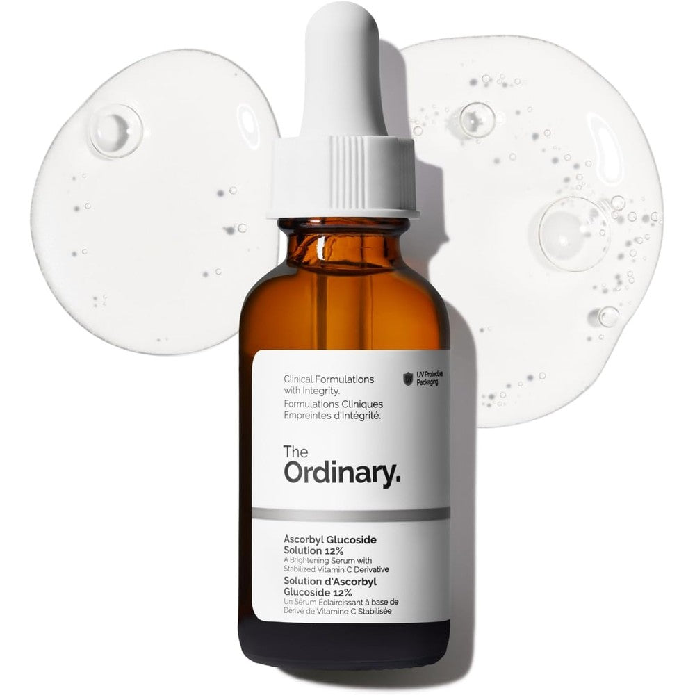 The Ordinary Ascorbyl Glucoside Solution 12% front view brightening serum.