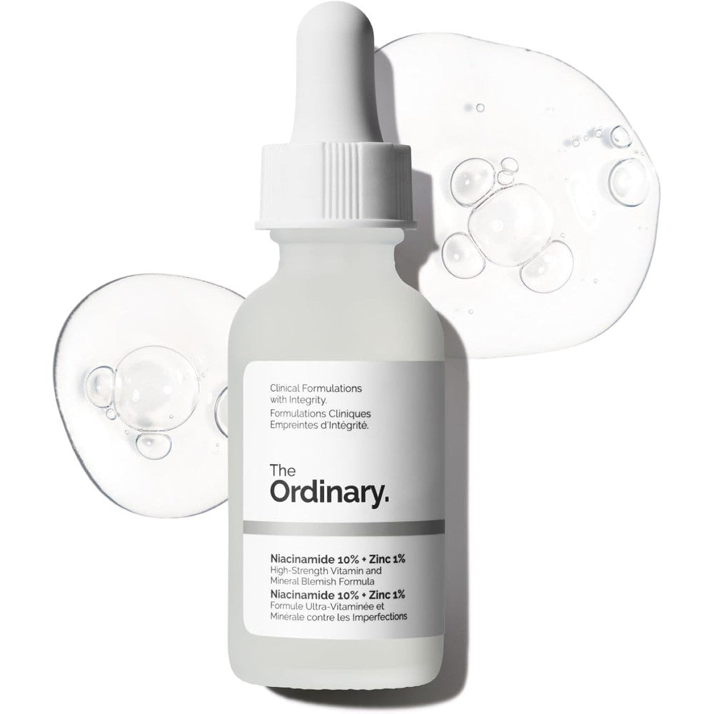 The Ordinary Niacinamide 10% Zinc 1% serum for oily skin and pore refinement