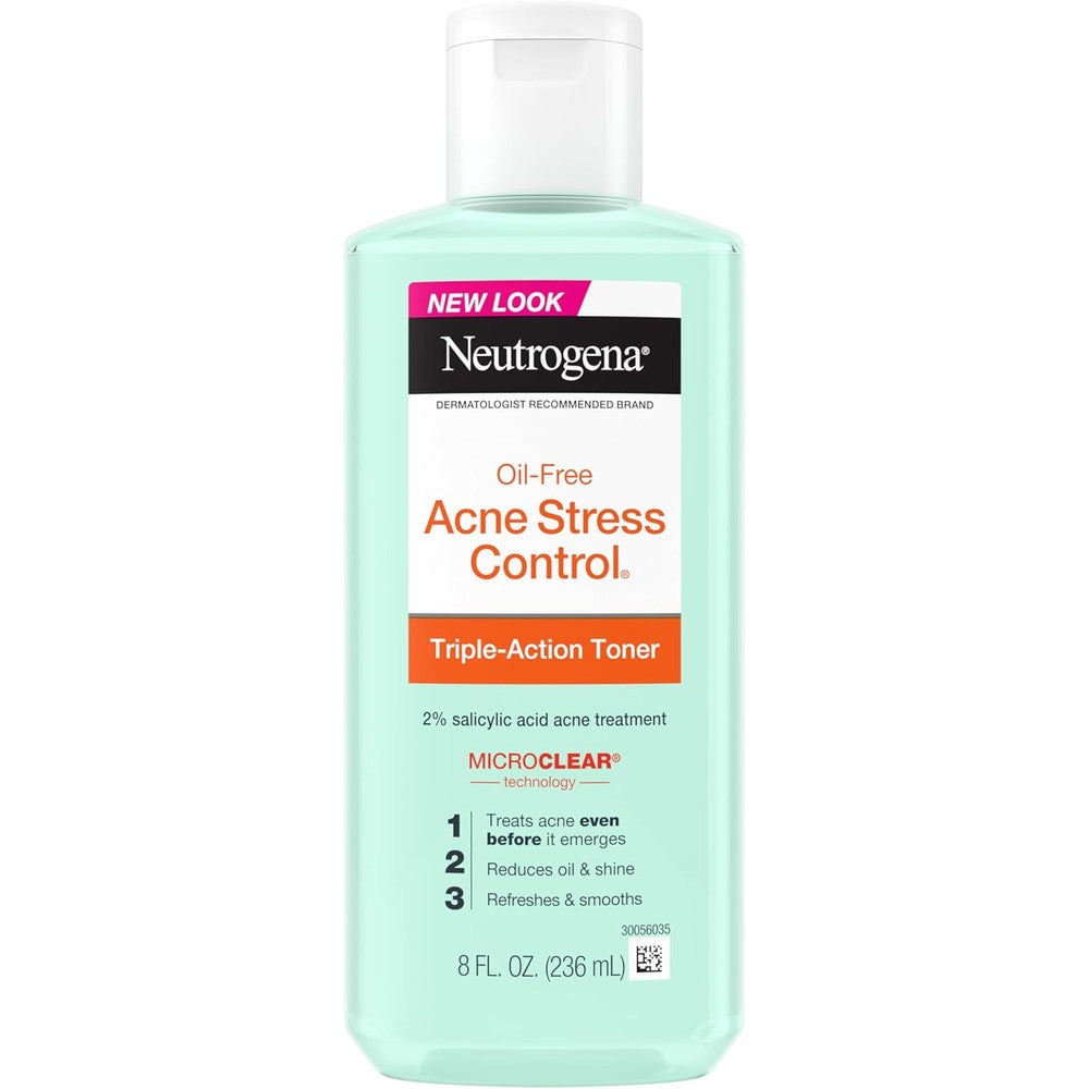 Neutrogena Acne Stress Control Triple Action Toner front view bottle for oily skin