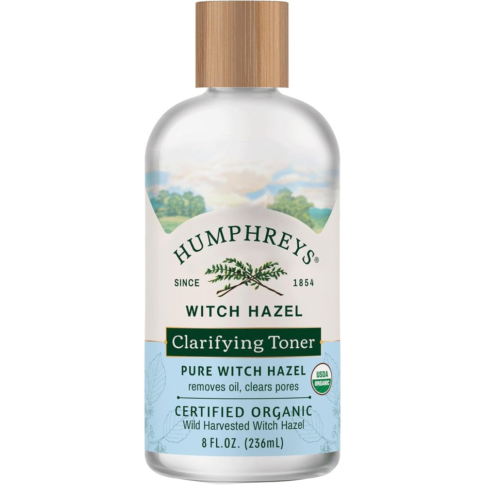 Humphreys Witch Hazel Clarifying Toner front view bottle for pore refining skincare