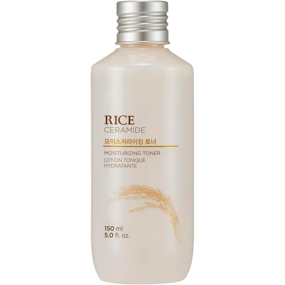 The Face Shop Rice and Ceramide Moisturizing Toner bottle front view