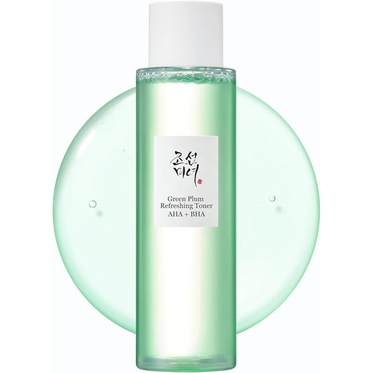 Beauty of Joseon Green Plum AHA BHA Toner front view bottle on white background daily exfoliating toner