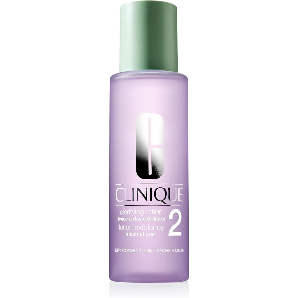 Clinique Clarifying Lotion 2 bottle front view for dry combination skin