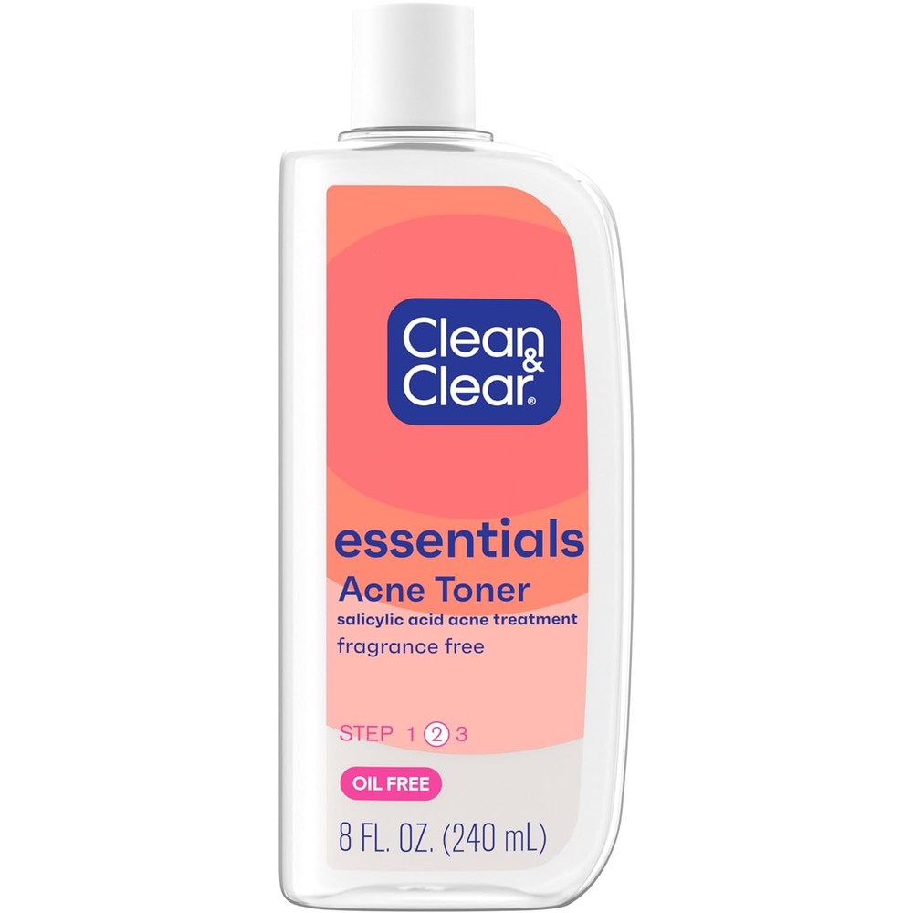 Clean And Clear Essentials Oil Free Acne Toner bottle front view