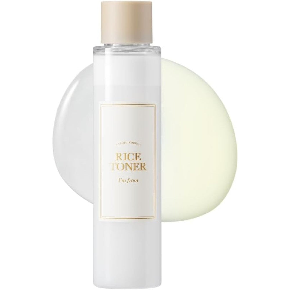 I'm From Rice Toner milky essence bottle front view