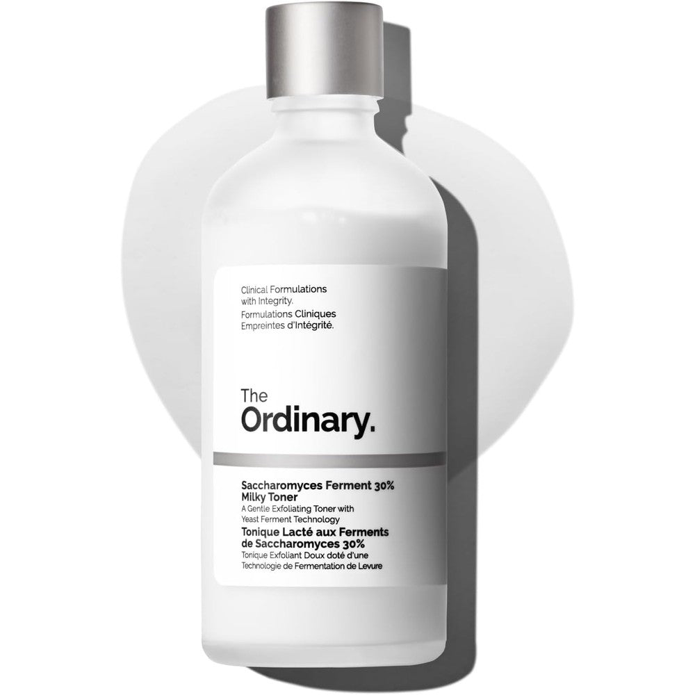 The Ordinary Saccharomyces Ferment 30% Milky Toner 100ml front view for gentle exfoliation