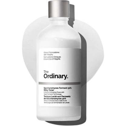 The Ordinary Saccharomyces Ferment 30% Milky Toner 100ml front view for gentle exfoliation
