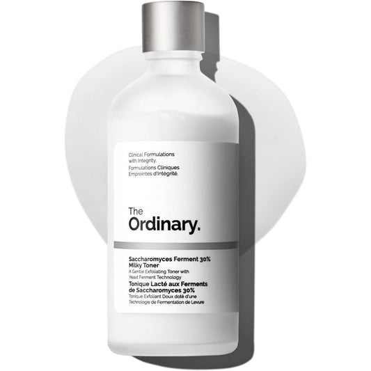 The Ordinary Saccharomyces Ferment 30% Milky Toner 100ml front view for gentle exfoliation